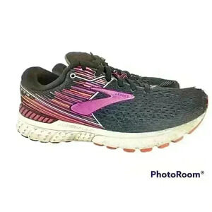 Brooks Adrenaline 19 GTS 9.5 WIDE Womens Running Shoes DNA Track Purple Black